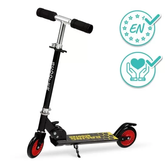 Trotineta copii Qkids Flo Black Trotineta copii Qkids Flo Black