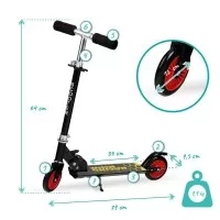 Trotineta copii Qkids Flo Black