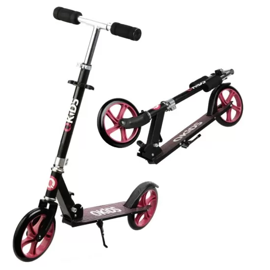 Trotineta freestyle QKids Weiss Pink pliabila Trotineta freestyle QKids Weiss Pink pliabila