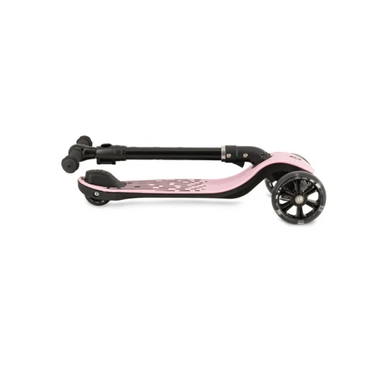 Trotineta pliabila cu roti LED pentru copii, 3 Ani+, MoMi San, Roz