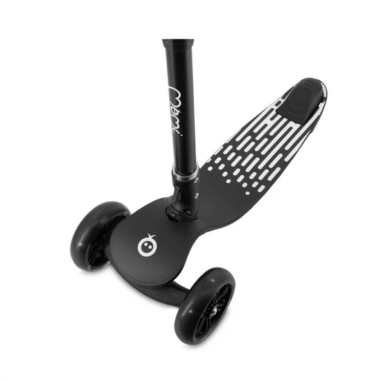 Trotineta pliabila cu roti LED pentru copii, 3 Ani+, MoMi San, Negru
