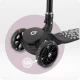 Trotineta pliabila cu roti LED pentru copii, 3 Ani+, MoMi San, Negru