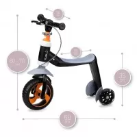 Trotineta transformabila 2 in 1 MoMi Elios Black