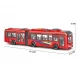 Autobuz cu sunete, lumini si functie usi deschise 42 cm rosu Autobuz cu sunete, lumini si functie usi deschise 42 cm rosu