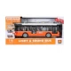 Autobuz cu sunete, lumini si functie usi deschise scara 1:16 portocaliu Autobuz cu sunete, lumini si functie usi deschise scara 1:16 portocaliu