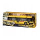 Autobuz scolar 28 cm cu sunete, lumini si functie usi deschise galben Autobuz scolar 28 cm cu sunete, lumini si functie usi deschise galben