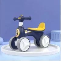 Bicicleta fara pedale cu roti silentioase Bunny albastru
