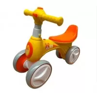 Bicicleta fara pedale cu roti silentioase Bunny galben
