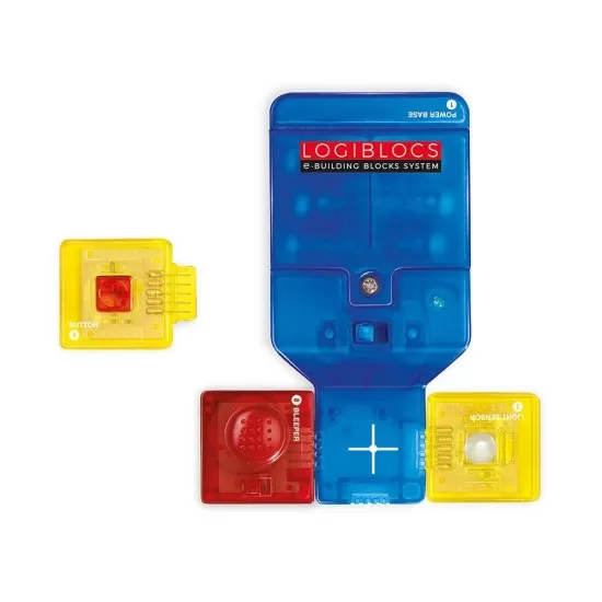 Joc electronic Logiblocs - Set Alarma si Sonerie Joc electronic Logiblocs - Set Alarma si Sonerie
