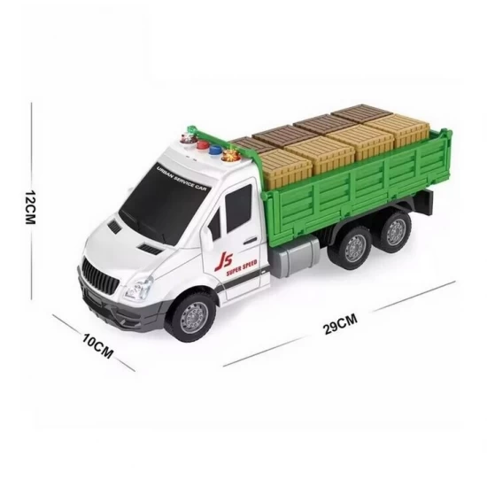 Jucarie camioneta cu paleti marfa, sunete si lumini 29 cm Jucarie camioneta cu paleti marfa, sunete si lumini 29 cm