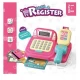 Jucarie casa de marcat cu sunete, lumini si functie calculator, roz Jucarie casa de marcat cu sunete, lumini si functie calculator, roz