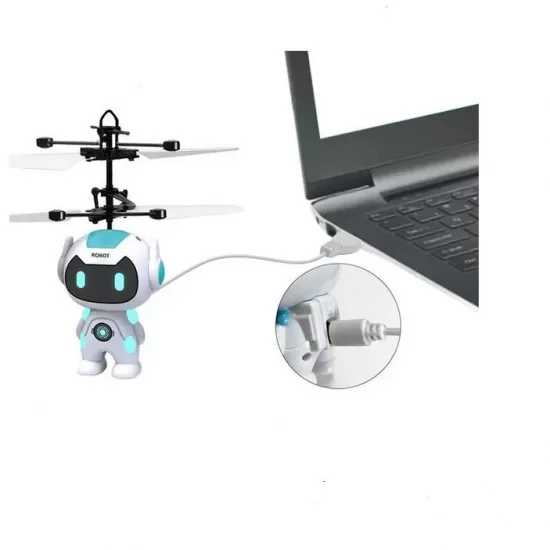 Jucarie interactiva robotel zburator cu telecomanda Jucarie interactiva robotel zburator cu telecomanda