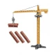 Jucarie macara metalica cu busteni 41 cm