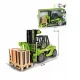 Jucarie motostivuitor cu palet, sunete si lumini, functie ridicare, 28 cm, verde 