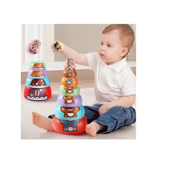 Jucarie stivuire papusi Matrioska 8 piese 