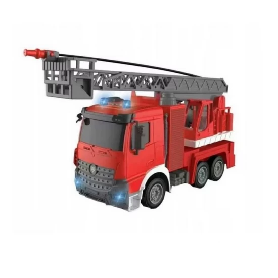 Masina de pompieri cu macara, sunete, lumini si functie stropire Firehero Masina de pompieri cu macara, sunete, lumini si functie stropire Firehero