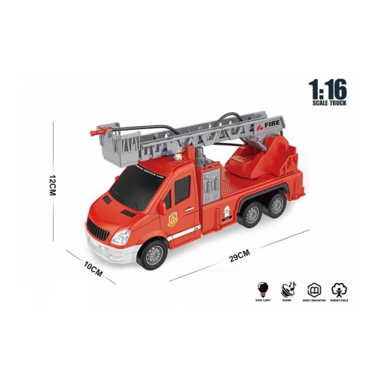 Masina de pompieri cu sunete si lumini 29 cm Masina de pompieri cu sunete si lumini 29 cm
