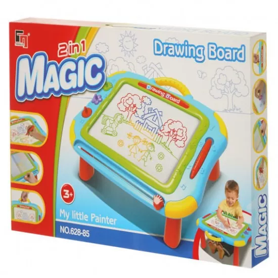 Masuta de desen magnetica 2 in 1 My Little Painter