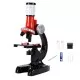 Microscop optic pentru copii 100-1200x rosu Microscop optic pentru copii 100-1200x rosu