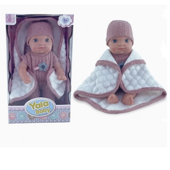 Papusa bebelus 20 cm cu paturica Yala Baby 