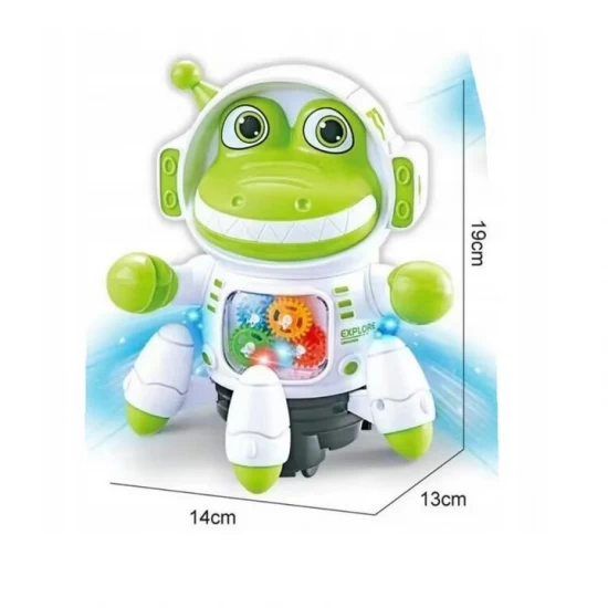 Robotel electric Crocodil cu sunete si lumini Robotel electric Crocodil cu sunete si lumini