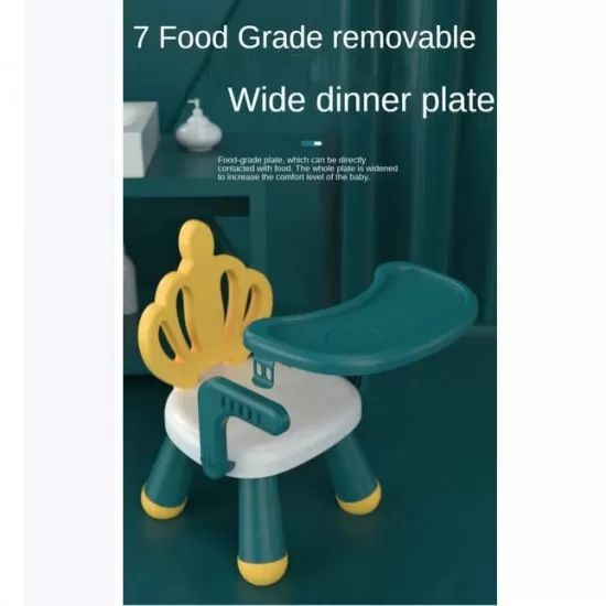 Scaunel multifunctional pentru copii cu tavita detasabila King verde/galben Scaunel multifunctional pentru copii cu tavita detasabila King verde/galben