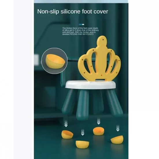 Scaunel multifunctional pentru copii cu tavita detasabila King verde/galben Scaunel multifunctional pentru copii cu tavita detasabila King verde/galben