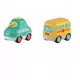 Set 2 masinute pentru bebelusi cu sunete si lumini - Autobuz scolar si taxi Set 2 masinute pentru bebelusi cu sunete si lumini - Autobuz scolar si taxi