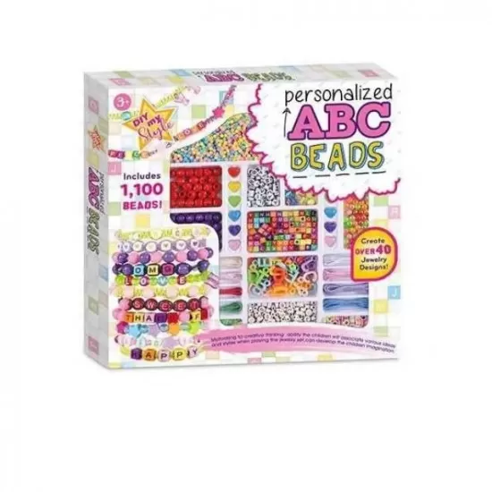 Set creativ cu 1100 margele ABC Beads Set creativ cu 1100 margele ABC Beads