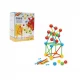Set educativ asamblare Geometrie cu bile si bete 88 piese