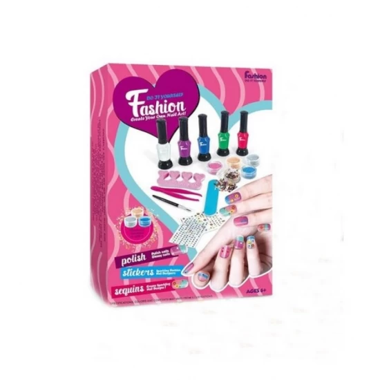 Set manichiura pentru fetite cu 5 oje, 4 culori sclipici, autocolante si accesorii Set manichiura pentru fetite cu 5 oje, 4 culori sclipici, autocolante si accesorii