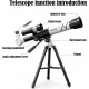 Telescop cu trepied pentru copii, alb Telescop cu trepied pentru copii, alb