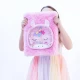 Agenda gigant Girabrilla Unicorn Magic cu lacat, coperta pufoasa si poseta detasabila