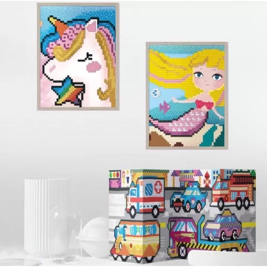Arta mozaic pe numere - Unicorn Arta mozaic pe numere - Unicorn