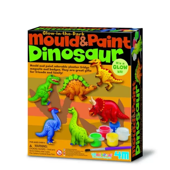 Atelier creativ Modeleaza si picteaza - Dinozaur care straluceste in intuneric Atelier creativ Modeleaza si picteaza - Dinozaur care straluceste in intuneric