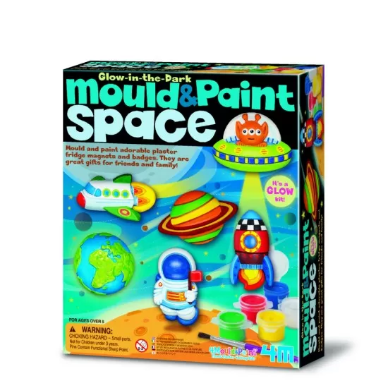 Atelier creativ Modeleaza si picteaza - Spatiu (straluceste in intuneric)
