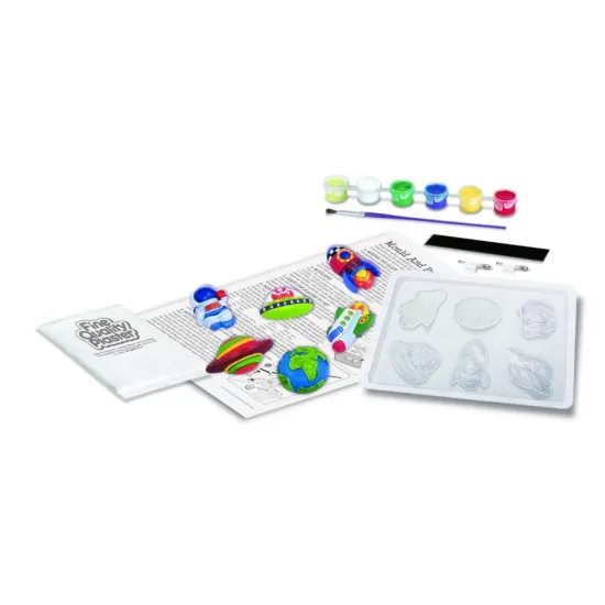 Atelier creativ Modeleaza si picteaza - Spatiu (straluceste in intuneric)