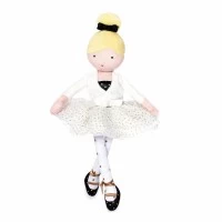 Papusa plus Balerina Anais 35 cm, alb