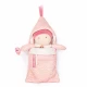 Bebelus din plus infasat 20 cm roz deschis Bebelus din plus infasat 20 cm roz deschis