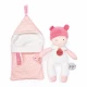 Bebelus din plus infasat 20 cm roz deschis Bebelus din plus infasat 20 cm roz deschis