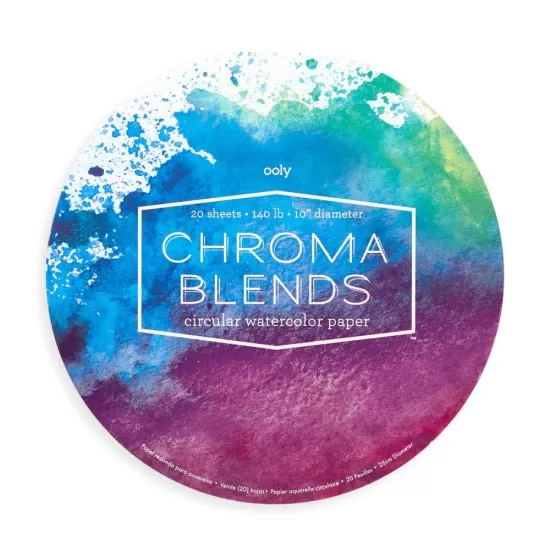Bloc desen circular Watercolor Chroma Blends Bloc desen circular Watercolor Chroma Blends