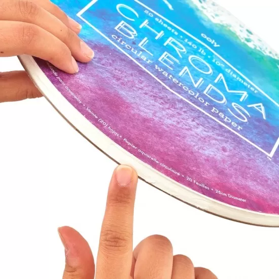 Bloc desen circular Watercolor Chroma Blends Bloc desen circular Watercolor Chroma Blends