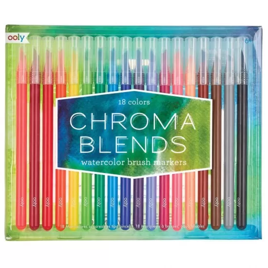 Set 18 carioci acuarele cu pensula Set 18 carioci acuarele cu pensula
