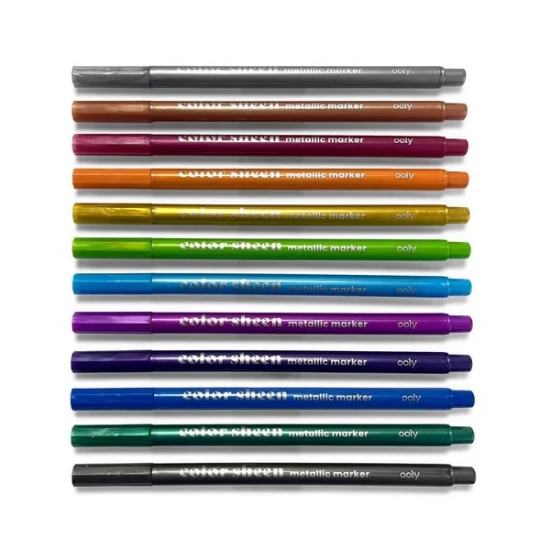 Set 12 carioci colorate metalice Set 12 carioci colorate metalice