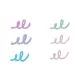 Set 6 carioci cu contur argintiu - Silver Linings Set 6 carioci cu contur argintiu - Silver Linings