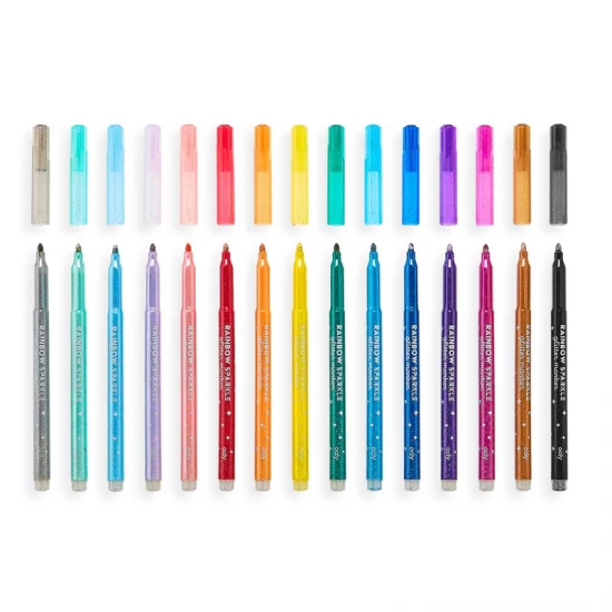Set 15 culori carioci cu sclipici Rainbow Sparkle Set 15 culori carioci cu sclipici Rainbow Sparkle