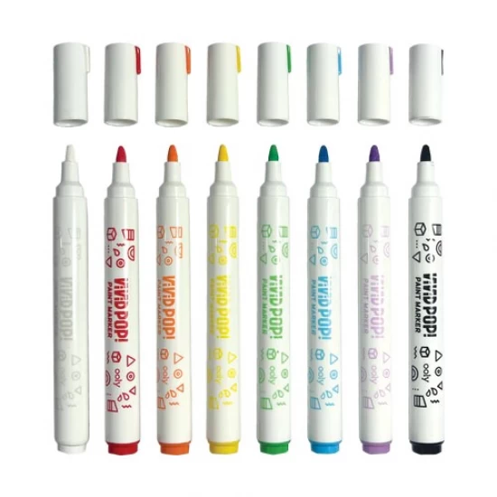 Set 8 Carioci cu vopsea Vivid Pop! clasic Set 8 Carioci cu vopsea Vivid Pop! clasic