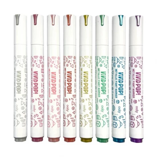 Set 8 Carioci cu vopsea Vivid Pop! metalic Set 8 Carioci cu vopsea Vivid Pop! metalic