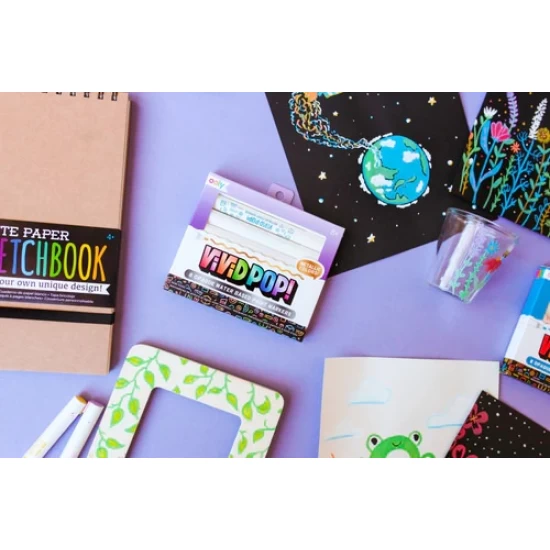 Set 8 Carioci cu vopsea Vivid Pop! metalic Set 8 Carioci cu vopsea Vivid Pop! metalic