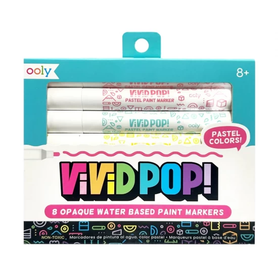 Set 8 Carioci cu vopsea Vivid Pop! pastel Set 8 Carioci cu vopsea Vivid Pop! pastel